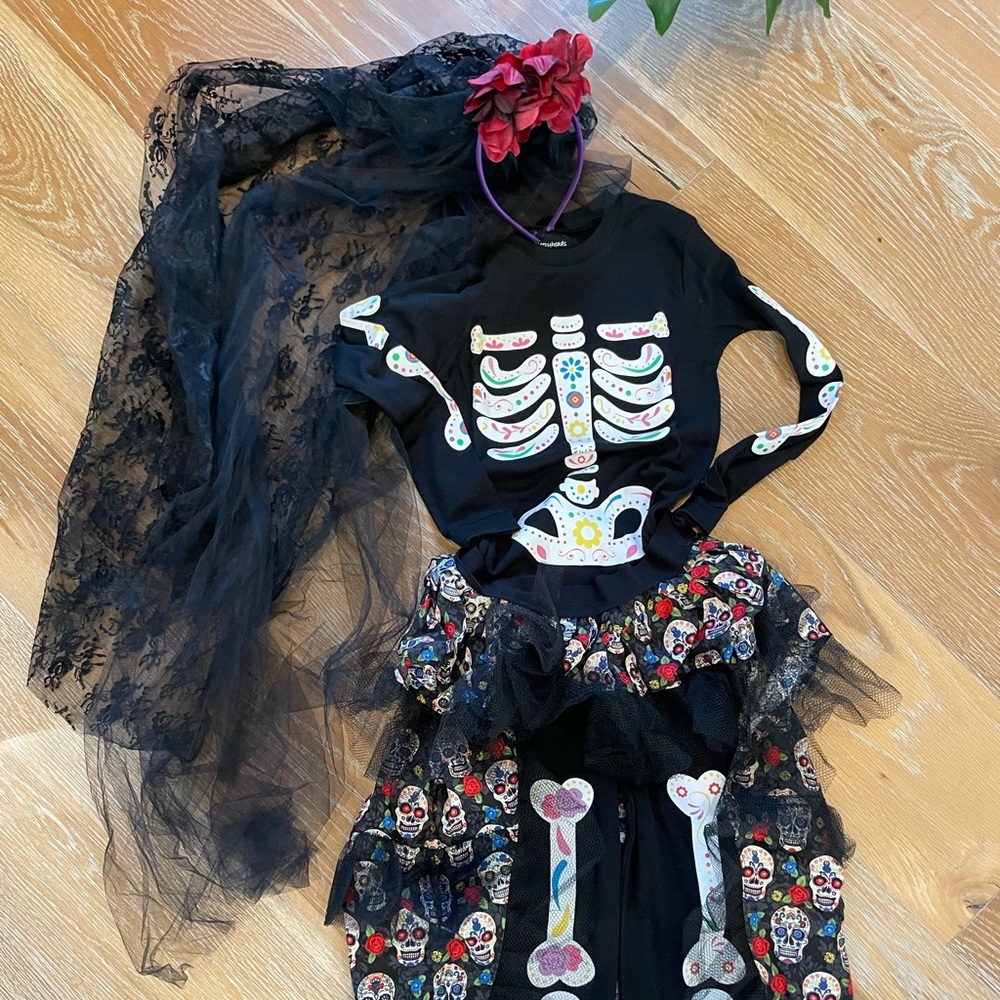 Halloween kids costume Day of the Dead